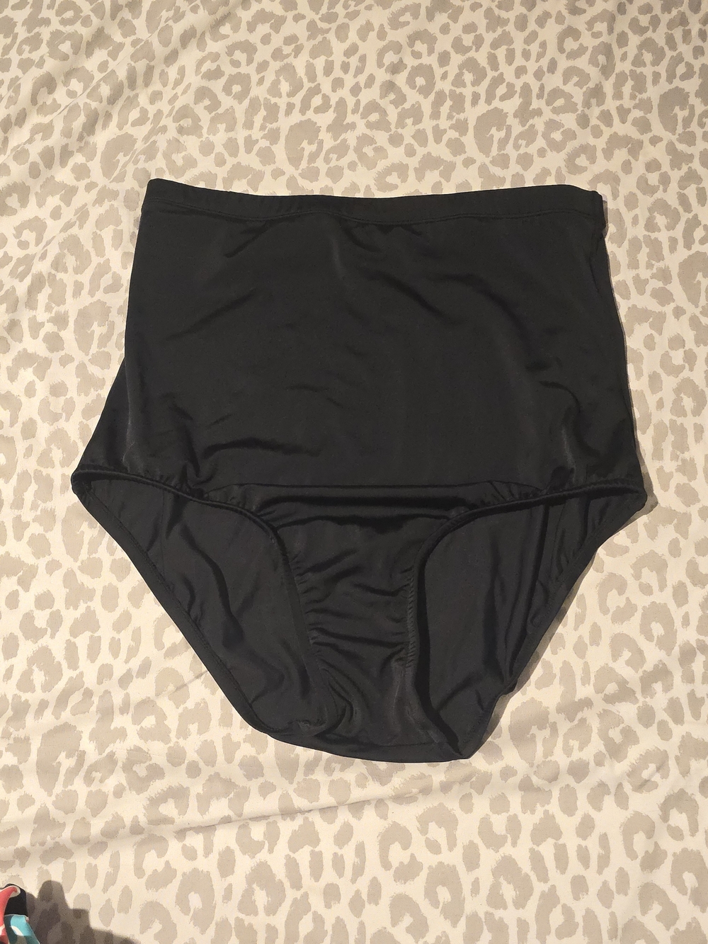 High Waist Black Swim Bottoms
